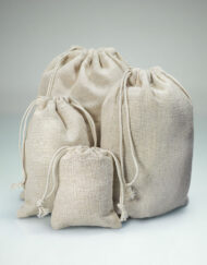 Linen Mini Drawstring Bags (PE) Choose Your Size