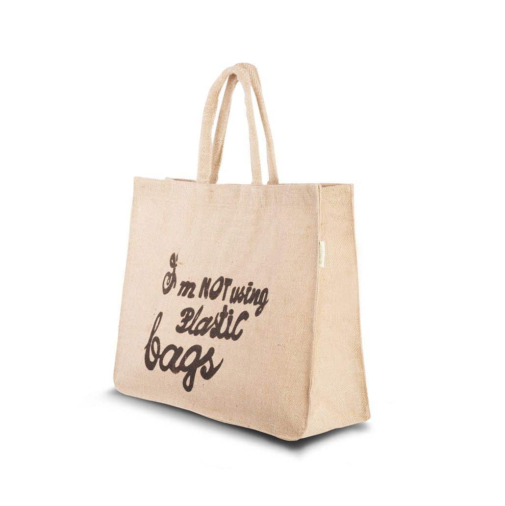 Jute Bag Slogan 38x47x15cm - Shingyo