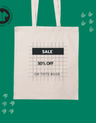 50 pieces Ecological Cotton Carrier Bag 140 grams Quality, Size 37x41cm